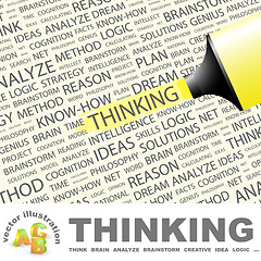 Image showing THINKING