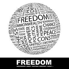 Image showing FREEDOM.