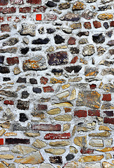 Image showing Ancient stone wall background