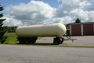 Image showing tank car parked in the summer