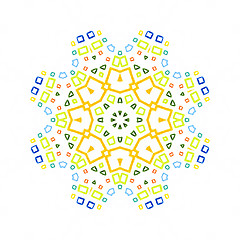 Image showing Abstract color pattern shape