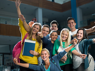 Image showing students group  study