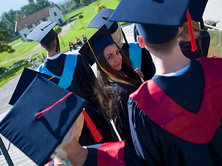 Image showing young graduates students group