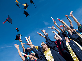 Image showing high school graduates students