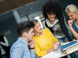 Image showing students group  study