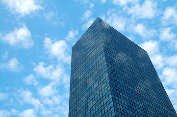 Image showing Office building over sky