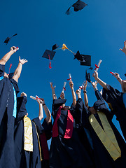 Image showing high school graduates students