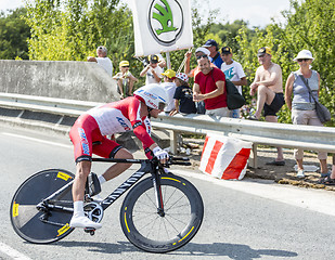 Image showing The Cyclist Yury Trofimov - Tour de France 2014