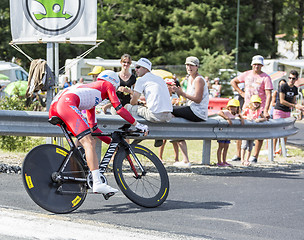 Image showing The Cyclist Yury Trofimov - Tour de France 2014