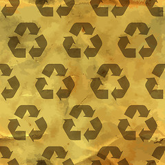 Image showing Recycle. Seamless pattern.