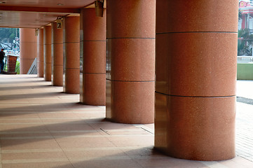 Image showing Perspective view of walkway