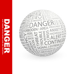 Image showing DANGER.