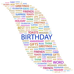 Image showing BIRTHDAY