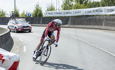 Image showing The Cyclist Jurgen Van den Broeck - Tour de France 2014