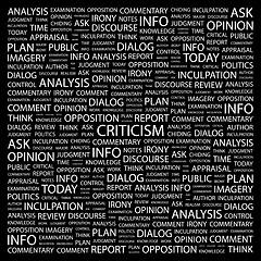 Image showing CRITICISM.