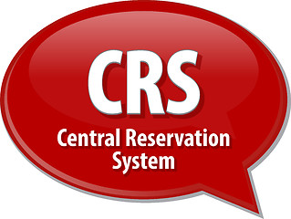 Image showing CRS acronym definition speech bubble illustration