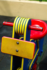 Image showing Close shot of toy bicycle