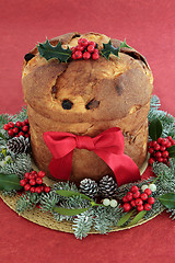 Image showing Panettone Christmas Cake