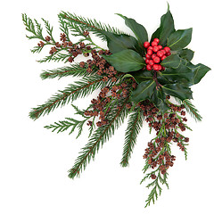 Image showing Christmas Floral Display