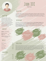 Image showing Scribbled cv resume template