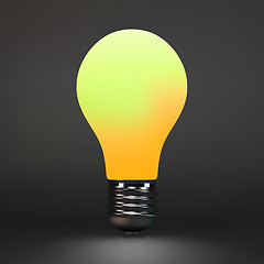 Image showing Lightbulb idea symbol. 3d vector illustration. 