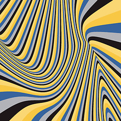 Image showing Pattern with optical illusion. Abstract background. 