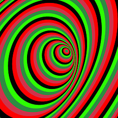 Image showing Abstract swirl background. Pattern with optical illusion. 