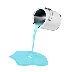 Image showing Pouring paint