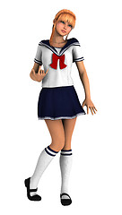 Image showing Schoolgirl