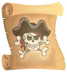 Image showing Pirate scroll theme image 3