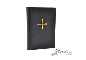 Image showing Prayer book with chaplet