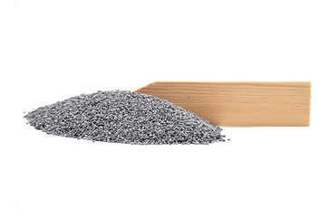 Image showing Poppy seeds at plate