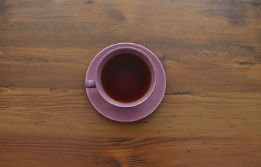 Image showing Cup of black tea