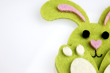 Image showing Small Easter bunny toy.