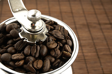 Image showing Coffee grinder on the table.