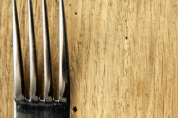 Image showing Fork on the kitchen table.