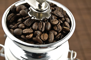 Image showing Coffee grinder on the table.