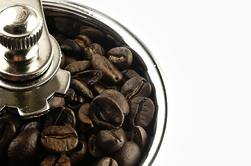 Image showing Coffee grinder on the table.