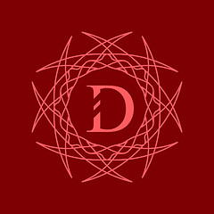 Image showing Simple  Monogram D