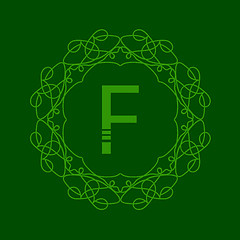 Image showing Simple  Monogram F 