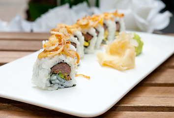 Image showing Japanese sushi rolls Maki Sushi 