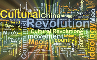 Image showing Cultural Revolution background concept glowing