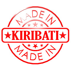 Image showing Made in Kiribati red seal