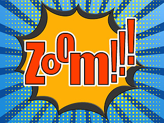 Image showing Zoom comic speech bubble