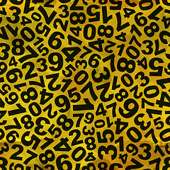 Image showing Numbers. Seamless pattern.