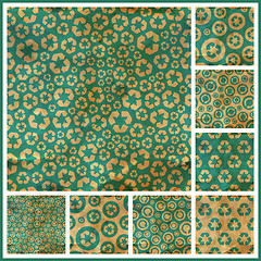 Image showing Recycle. Seamless pattern.