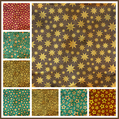 Image showing Stars. Seamless pattern.