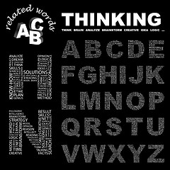 Image showing THINKING.