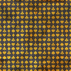 Image showing Card suits. Seamless pattern.