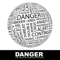 Image showing DANGER.